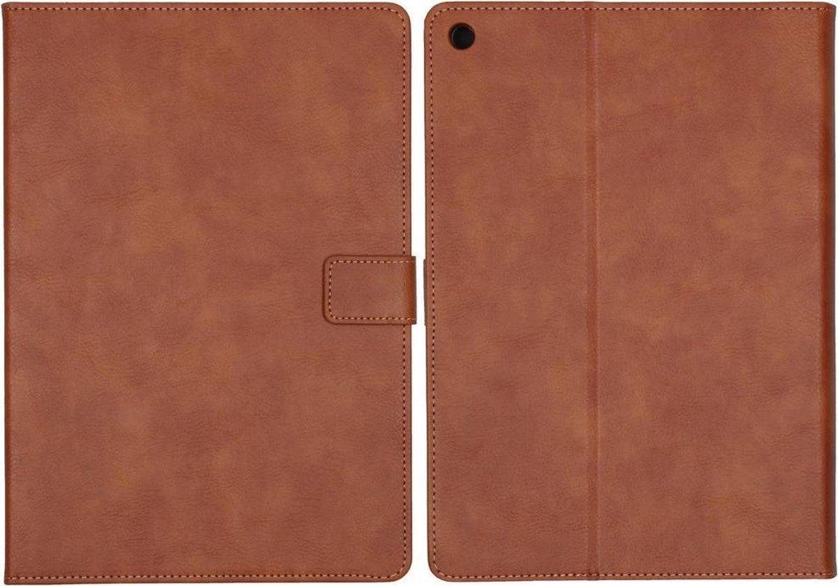 Hoesje geschikt voor iPad 10.2 inch 2020 8e generatie Luxe Kunstleer Standaard Inklapbaar Smart Cover Book Case