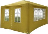 Partytent - 3 x 4 meter - Beige - Incl. zijkanten