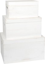 small foot - White Wooden Chest