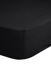 A&K Hoeslaken Jersey - 180x200 cm - Zwart - Verbeter je nachtrust met dit Jersey hoeslaken !!