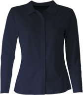 MOOI! Company - Basis blouse  - Polo - Blouse model Esmee - Kleur Navy - S
