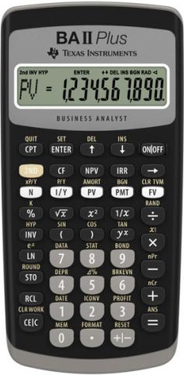 Hp calculatrice financière hp 10bii+, fonctionne par piles