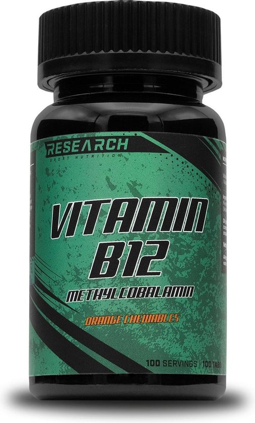 Research Sport Nutrition Vitamin B12 5000µg Orange
