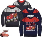 Disney Cars Hoodie / sweater - LMQ - rood/donkerblauw - maat 122/128 (8 jaar)