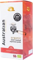 Australian Espresso Pods dark roast -4 x 18 stuks- UTZ Organic- NL-BIO-01