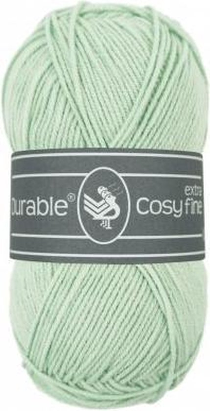 5 x Durable Cosy extra fine mint - groen (2137) - acryl en katoen garen - 50 grams - pendikte 3 a 3,5mm