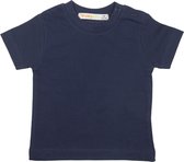 Babybol Effen Blauwe Tshirt Korte Mouwen - 98