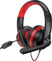 HOCO W103 Magic Tour - Gaming Headset - Met Microfoon - 3.5mm Jack Connector - PS4, Nintendo Switch, Xbox One, PC & Mobile - Rood