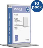 Kaarthouder T-standaard OPUS 2 A6 acryl - 10 stuks