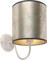QAZQA - Klassieke Wandlamp voor binnen - 1 lichts - D 295 mm - Grijs - Woonkamer | Slaapkamer | Keuken