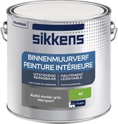 Sikkens Binnenmuurverf Mat - RIJKS kleuren - donker grijs - 2,5 L