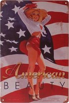 Metalen plaatje - American Beauty