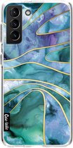 Casetastic Samsung Galaxy S21 Plus 4G/5G Hoesje - Softcover Hoesje met Design - The Magnetic Tide Print