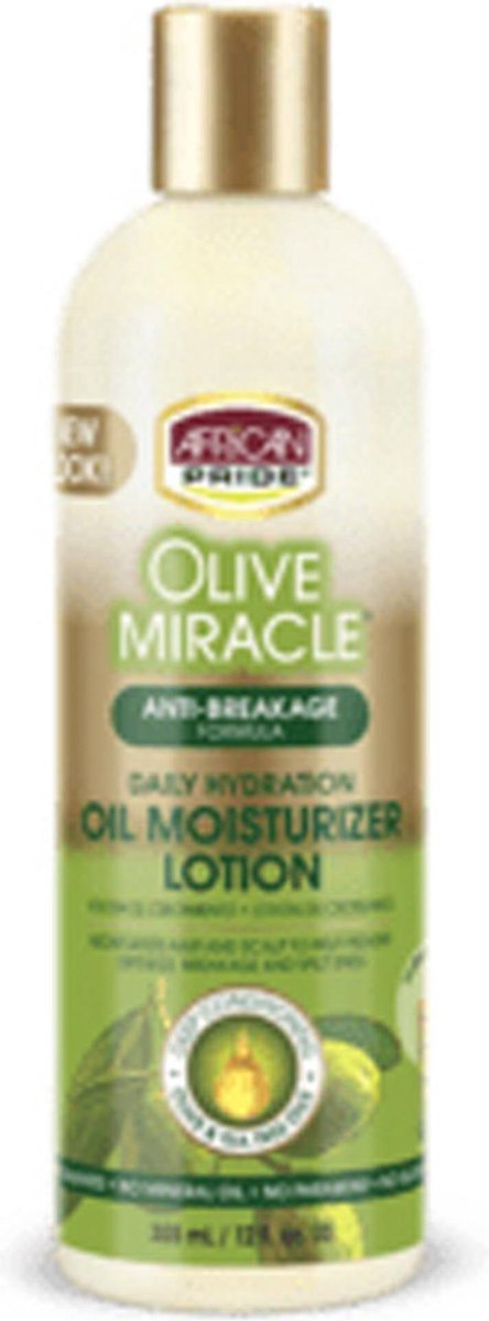 African Pride Olive Miracle Anti-Breakage Maximum Strengthening Moisturizer Lotion 355ml