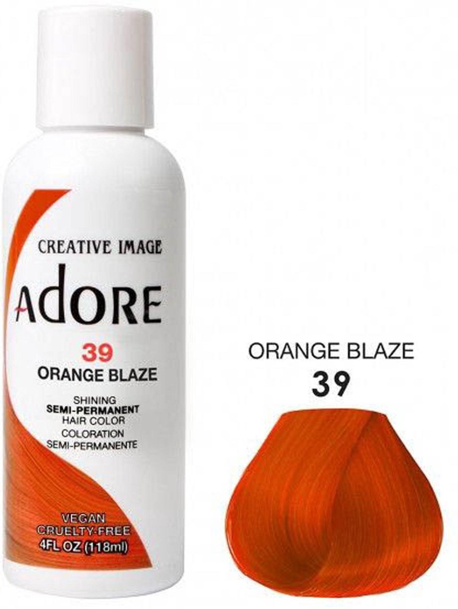 Adore Shining Semi Permanent Hair Color Orange Blaze-39