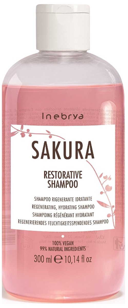 INEBRYA Sakura Regenerating Shampoo wzmacniający szampon do włosów 300ml