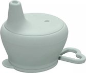 SIIDDS Siliconen sippy cup deksel - anti lek - oud groen - sippy cup - geschikt voor (bijna) iedere beker/glas - tuitbeker - baby - dreumes - peuter - BPA-vrij - vaatwasserbestendi