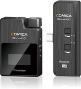 Comica BoomX-D UC1 draadloze microfoon-set met zender en USB-C-ontvanger