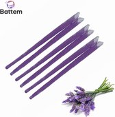 Oorkaarsen lavender (6 stuks) - Oorkaars Natuurlijk Bijenwas - Oorsmeer verwijderaar - Oor reiniging - Gratis 2 oorbeschermers