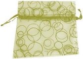 Bubble Organza Bag - Groen 5. Stuks