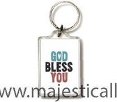 Sleutelhanger God bless you - Bijbel - Christelijk - Majestic Ally - 1 stuk