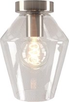 Olucia Hanae - Plafondlamp - Chroom/Transparant - E27