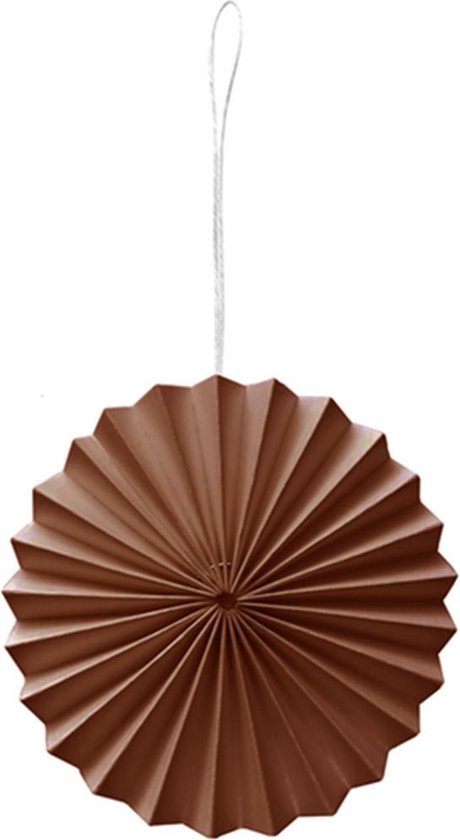 Delight Department decoratiehanger bruin - KerstornamentenPasenWoonaccessoires - Papier - 8cm