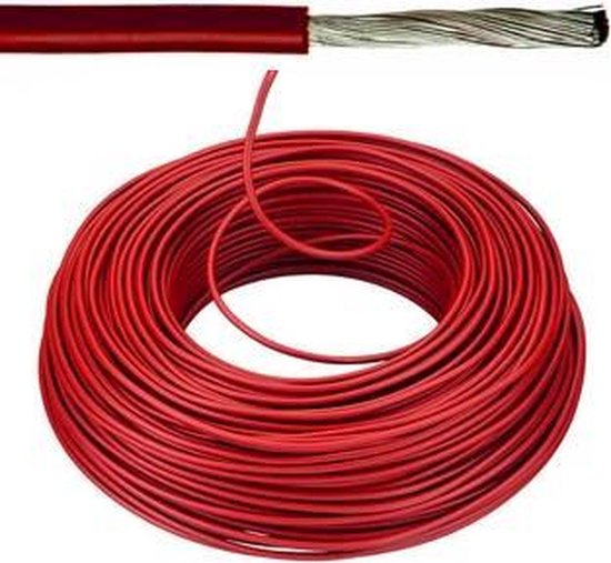 VOBst draad 2,5 mm² – rood (H07V-K) – VOBST2RO