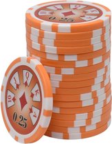 Royal Flush ABS Chips 0,25 oranje (25 stuks)