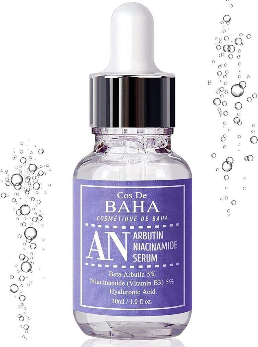 Cos de BAHA Niacinamide 5% + Arbutin 5% Serum with Hyaluronic Acid - Diminishes Acne + Treating Pigmentations + Age Spots, Skin Brightening + Diminishes Acne |Hyaluronzuur K Beauty New 2022
