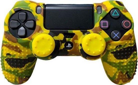 Siliconen controller hoes – Geel – Geschikt voor Playstation 4