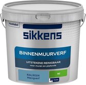 Sikkens - Binnenmuurverf - Muurverf - Mengkleur - Mat - RAL5024 - 5L