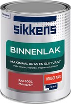 Sikkens Binnenlak - Verf - Hoogglans - Mengkleur - RAL3031 - 1 liter