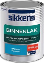 Sikkens Binnenlak - Verf - Hoogglans - Mengkleur - RAL5012 - 1 liter