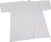 T-shirts, B: 36 cm, afm 5-6 jaar, ronde hals, wit, 1 stuk