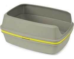 Moderna Lift To Sift - Kattenbak Met Zeefsysteem - Grijs/Geel - 57 x 43 x 27 cm