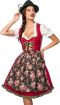Dirndline Kostuum jurk -S- Romantic Dirndl Oktoberfest Rood/Groen