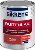 Sikkens Buitenlak - Verf - Hoogglans - Mengkleur - RAL3000 - 1 liter