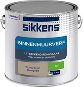 Sikkens Binnen Muurverf - Mengkleur - Mat - RIJKS bruin - 2,5 Liter