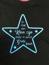 Aankondiging bekendmaking zwangerschap Baby T-shirt Maat 68 Ik mag dan klein zijn maar ik word grote broer ©