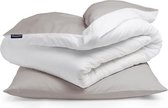 sleepwise Soft Wonder-Edition beddengoed 135x200 cm taupe/wit