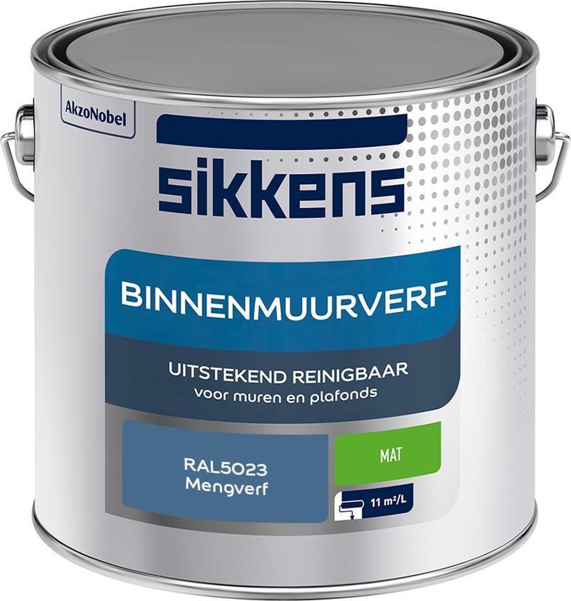 Sikkens Binnenmuurverf Muurverf Mengkleur Mat RAL5023 2.5L