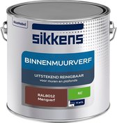 Sikkens - Binnenmuurverf - Muurverf - Mengkleur - Mat - RAL8012 - 2.5L