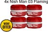 Nish Man- Hair Wax- 03 Flaming 4 stuks