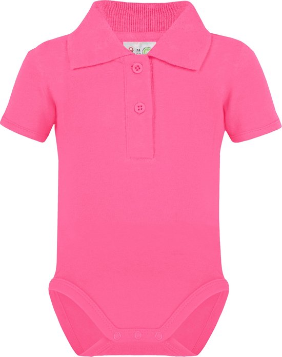 Foto: Link kidswear meisjes romper gots cherry maat 74 80