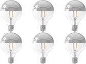 CALEX - LED Lamp 6 Pack - Globe - Filament G95 Kopspiegellamp - E27 Fitting - Dimbaar - 4W - Warm Wit 2300K - Transparant Helder