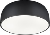 LED Plafondlamp - Plafondverlichting - Trinon Barnon - E27 Fitting - 4-lichts - Rond - Mat Zwart - Aluminium