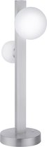 LED Tafellamp WiZ - Smart LED - Trinon Dulpio - 6W - Aanpasbare Kleur - Dimbaar - Afstandsbediening - Rond - Mat Nikkel - Aluminium