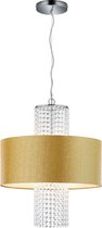 LED Hanglamp - Hangverlichting - Trinon Kong - E14 Fitting - 3-lichts - Rond - Mat Goud - Aluminium