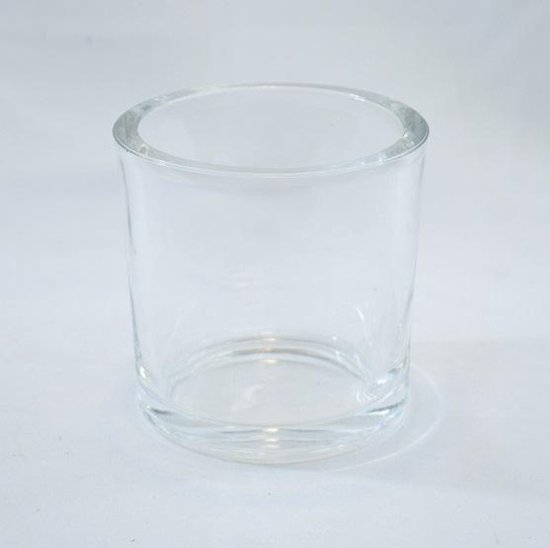 Glazen vaas rond, dik glas: 12 x Ø 12 cm | bol.com
